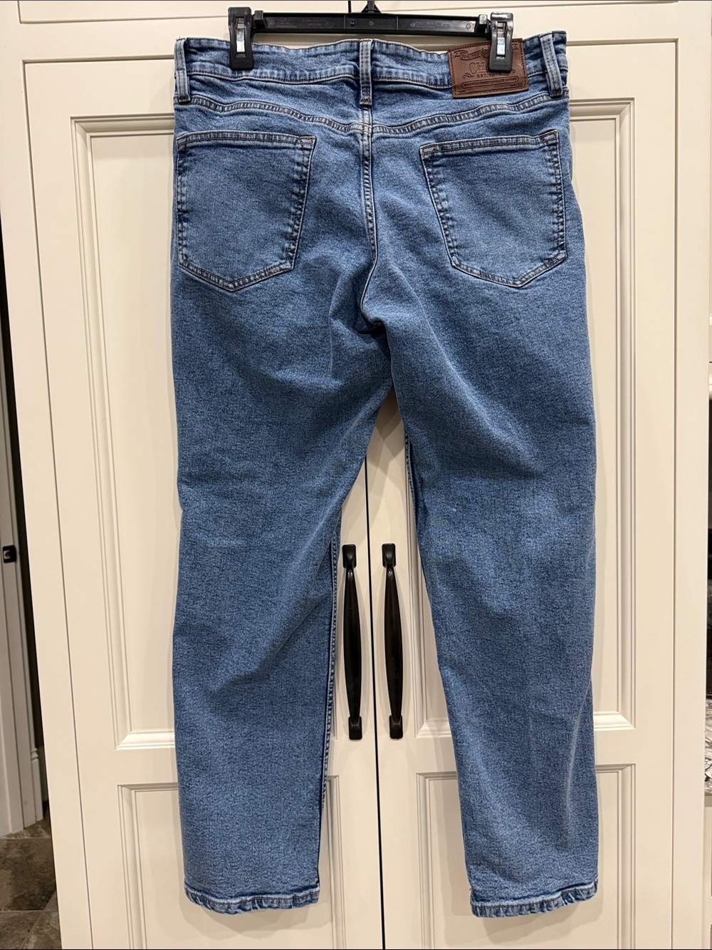 Chaps Regular Fit Denim Jeans Mens Size 32x30 Faded Blue 98% Cotton